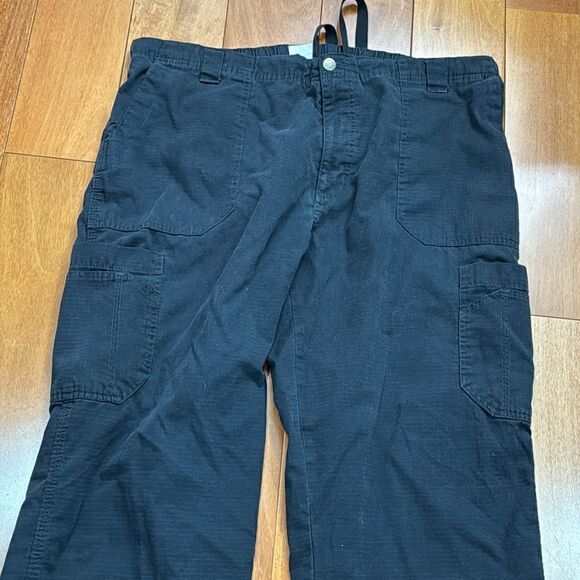Carhartt Men’s Scrub Pants Ripstop Multi-Cargo black C54108 Size XLT - Picture 2 of 11